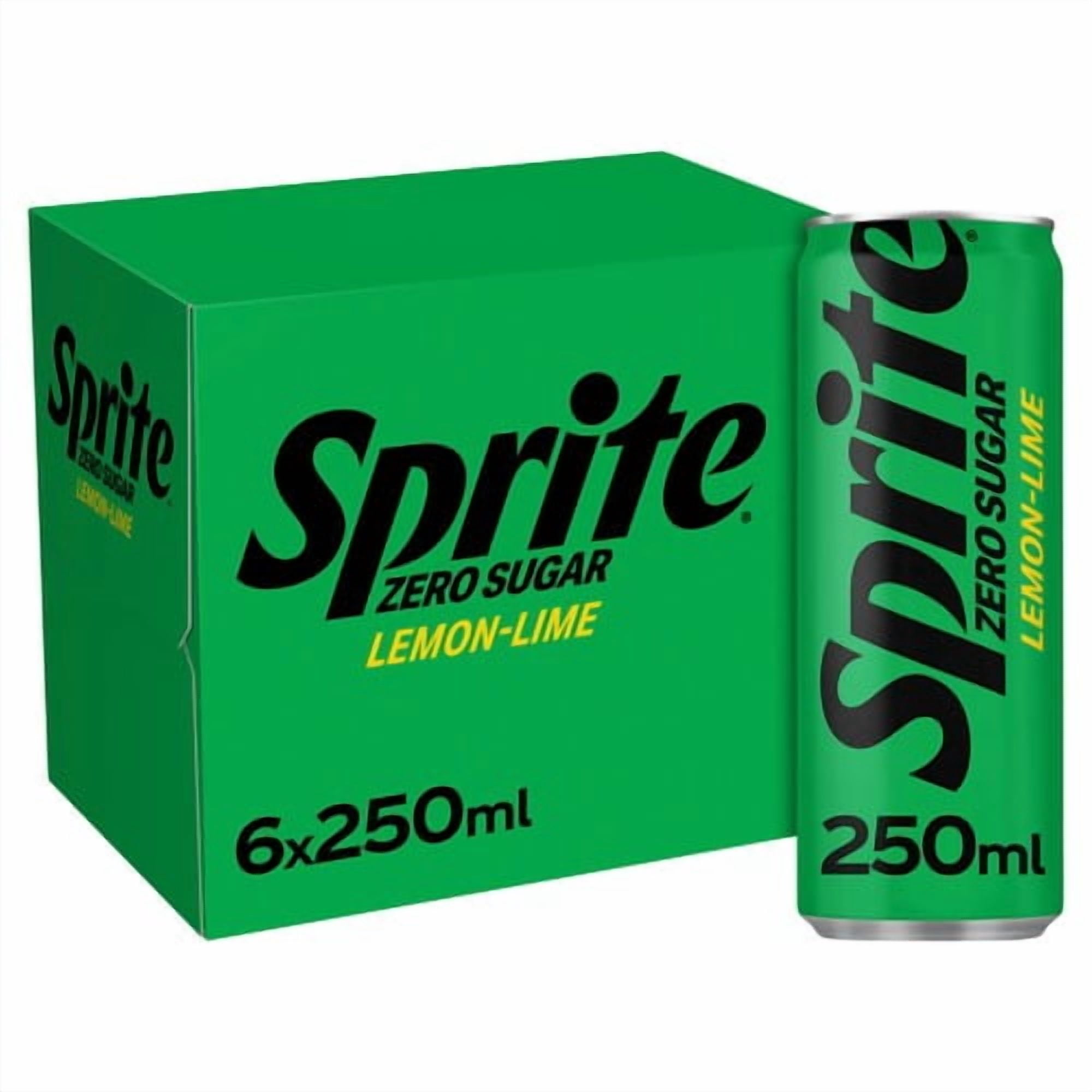 Sprite Zero Sugar 6 x 250ml, British Import (Pack of 2)