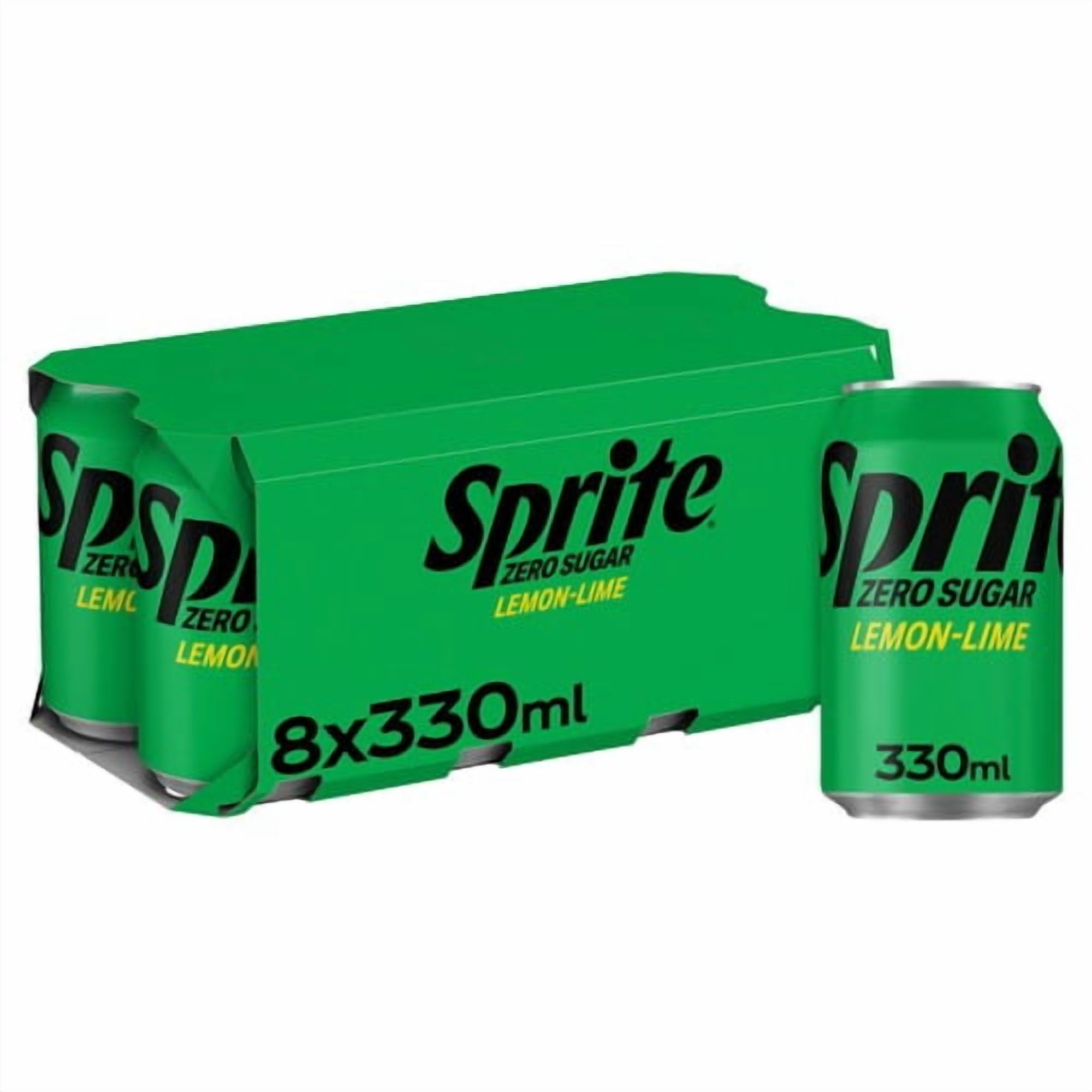 Sprite Zero Sugar 8 x 330ml, British Import (Pack of 2)