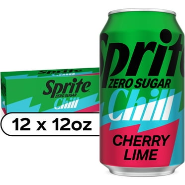 Sprite® Chill Zero Sugar Cherry Lime Natural Flavor Soda Soft Drink Cans, 12 fl oz, 12 Pack