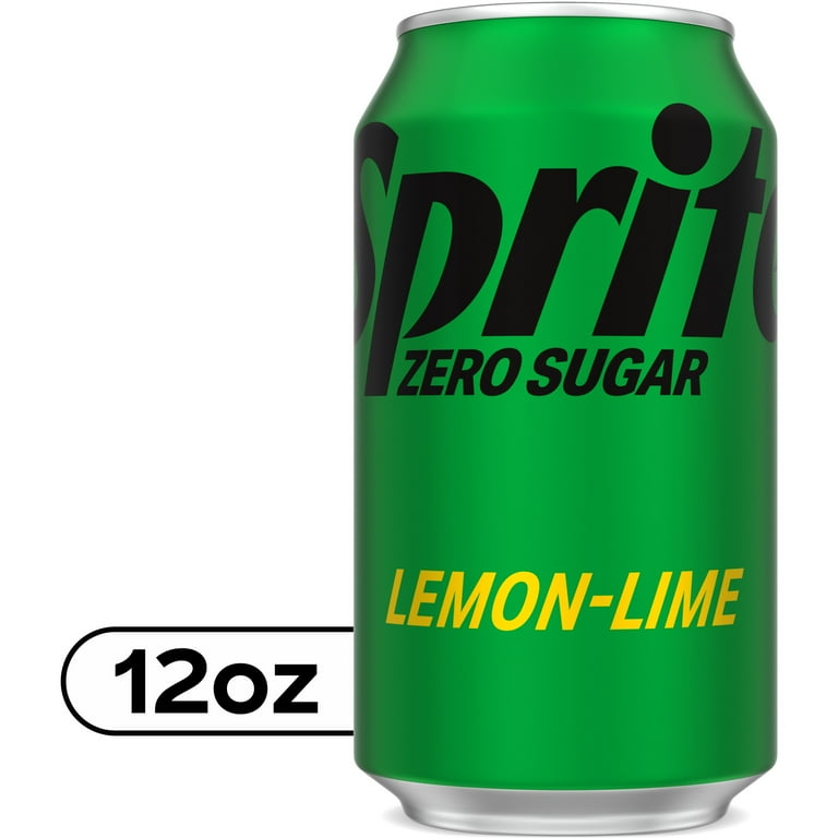 Sprite Zero Sugar Lemon Lime Diet Soda Pop Soft Drink, 12 fl oz 