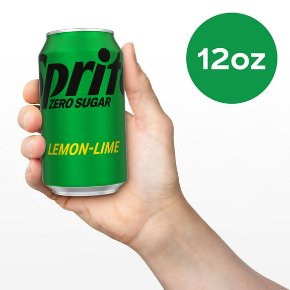 Sprite Zero Sugar Lemon Lime Soda Pop, 12 fl oz, 12 Pack Cans