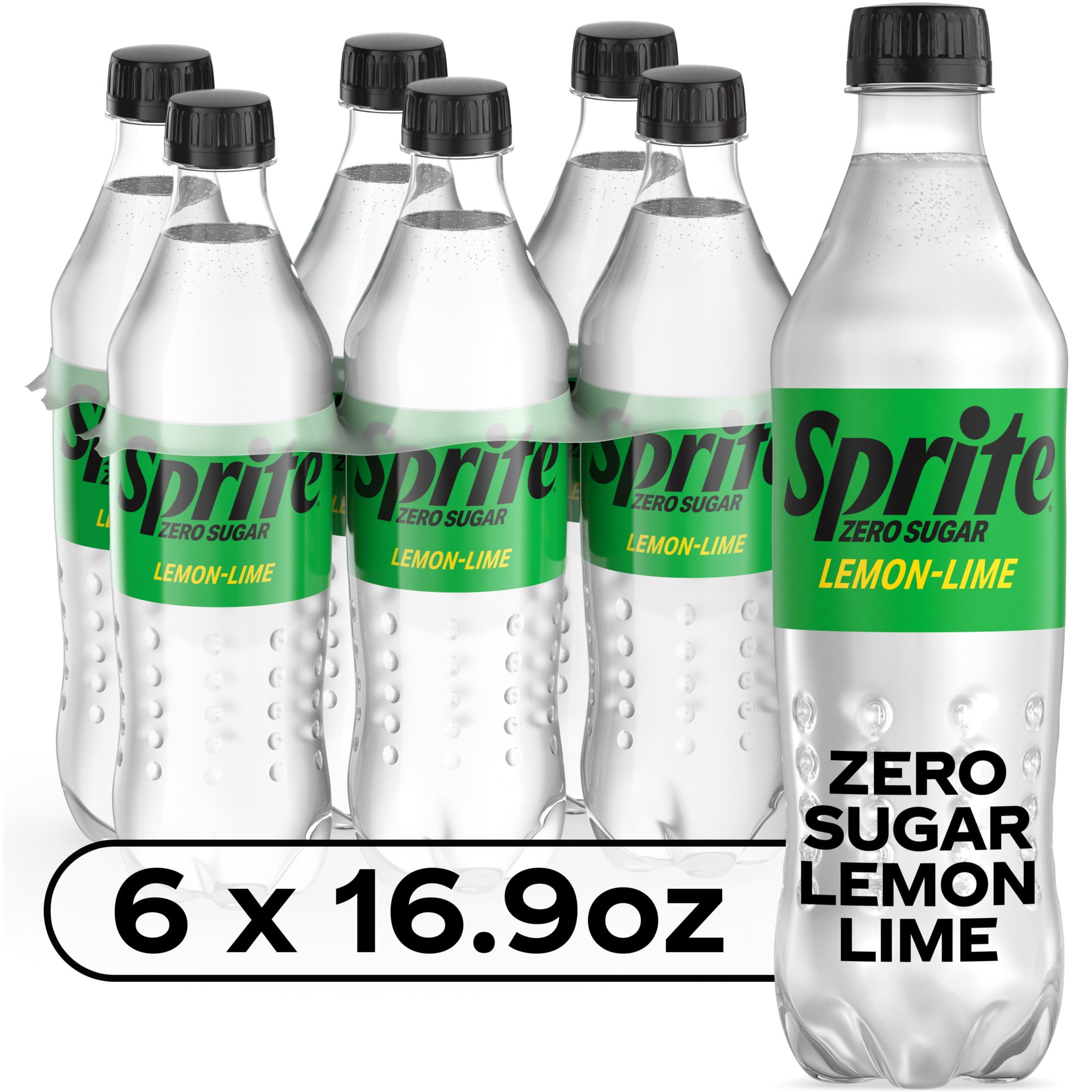 Sprite Zero Sugar Lemon Lime Soda Pop, 16.9 fl oz, 6 Pack Bottles