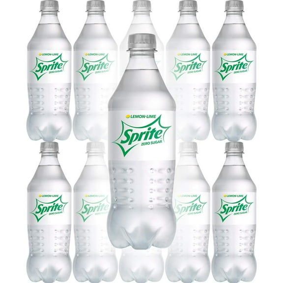 Sprite Zero Sugar Soda 20oz Bottles (Pack of 10)