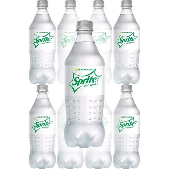 Sprite Zero Sugar Soda 20oz Bottles (Pack of 8)
