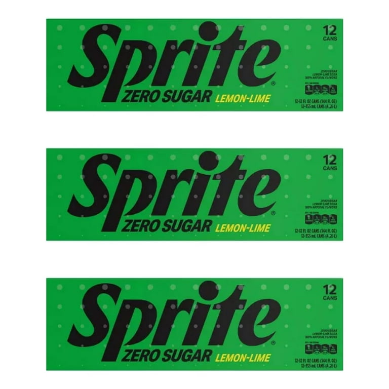 Sprite Zero Sugar Soda Cans, Versatile Mixer, 12 Fl Oz, 36 Sprite Zero Sugar Soda Cans, Versatile Mixer, 12 Fl Oz, 36