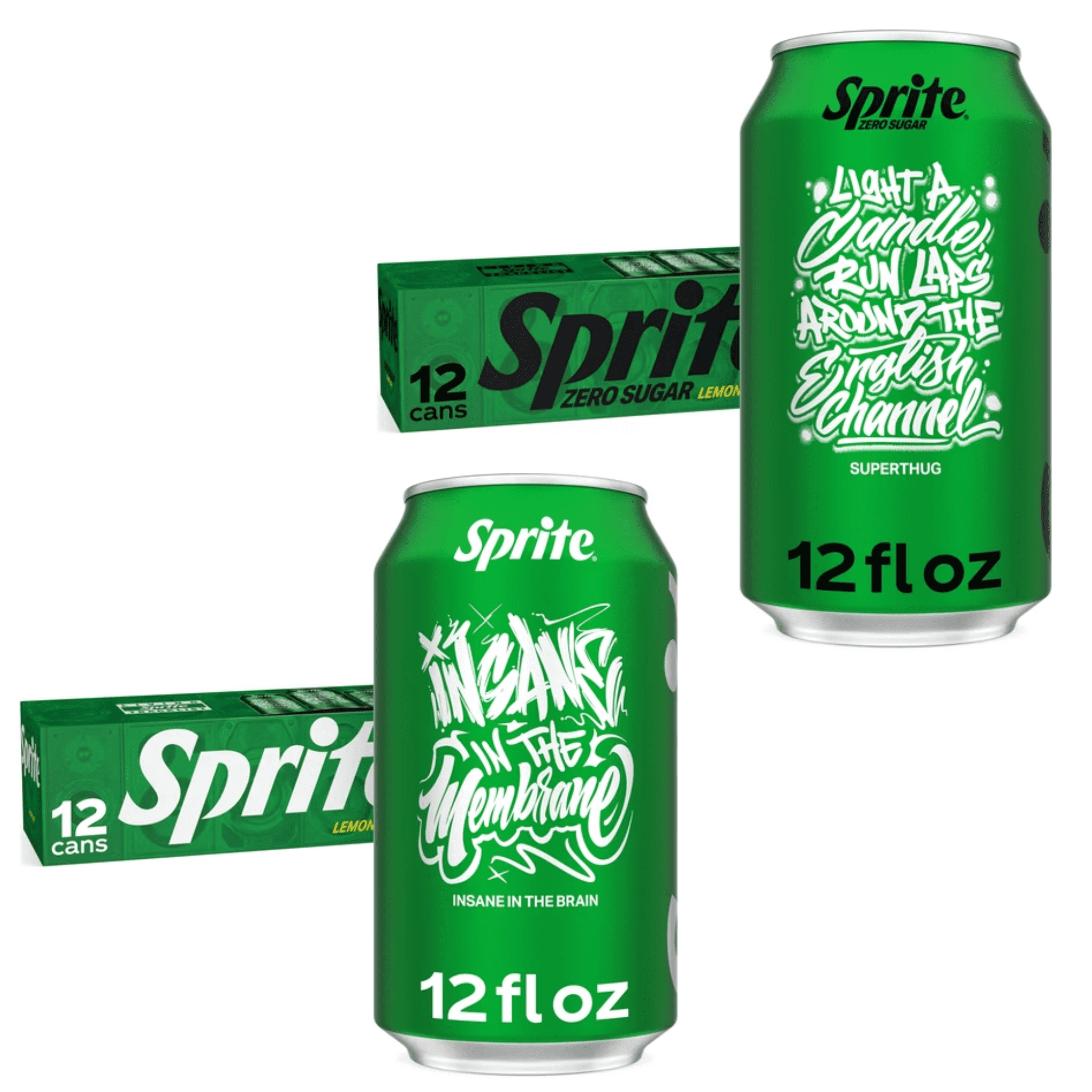 Sprite Zero Sugar and Classic Sprite Lemon-Lime Soda Variety Pack ...