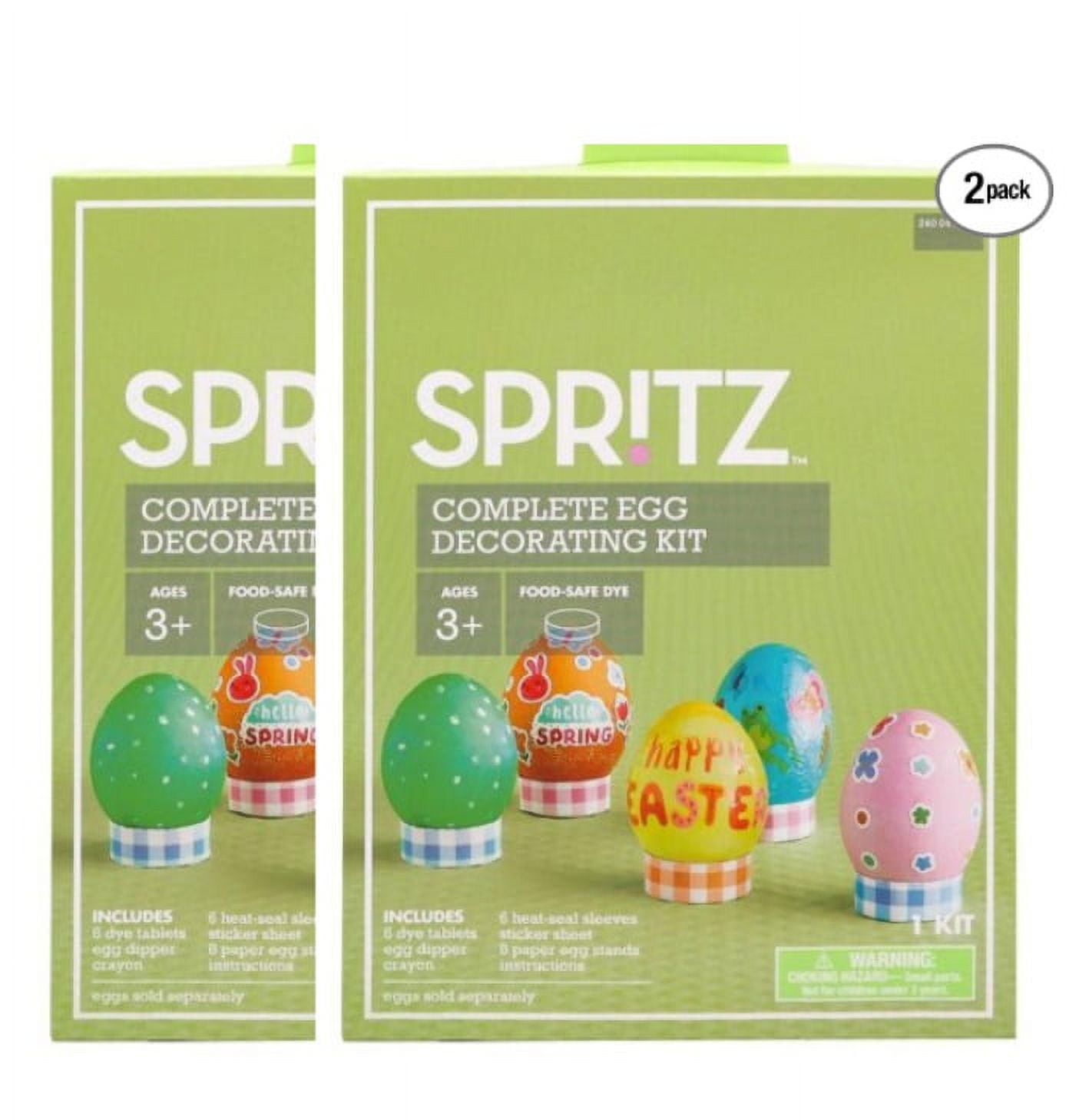 Spritz Complete Easter Egg Decorating Kit with FoodSafe Dye for Ages 3