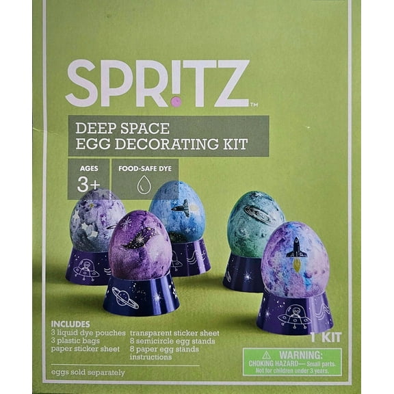 Spritz Deep Space Easter Egg Decorating Kit with Food-Safe Dye for Ages 3+