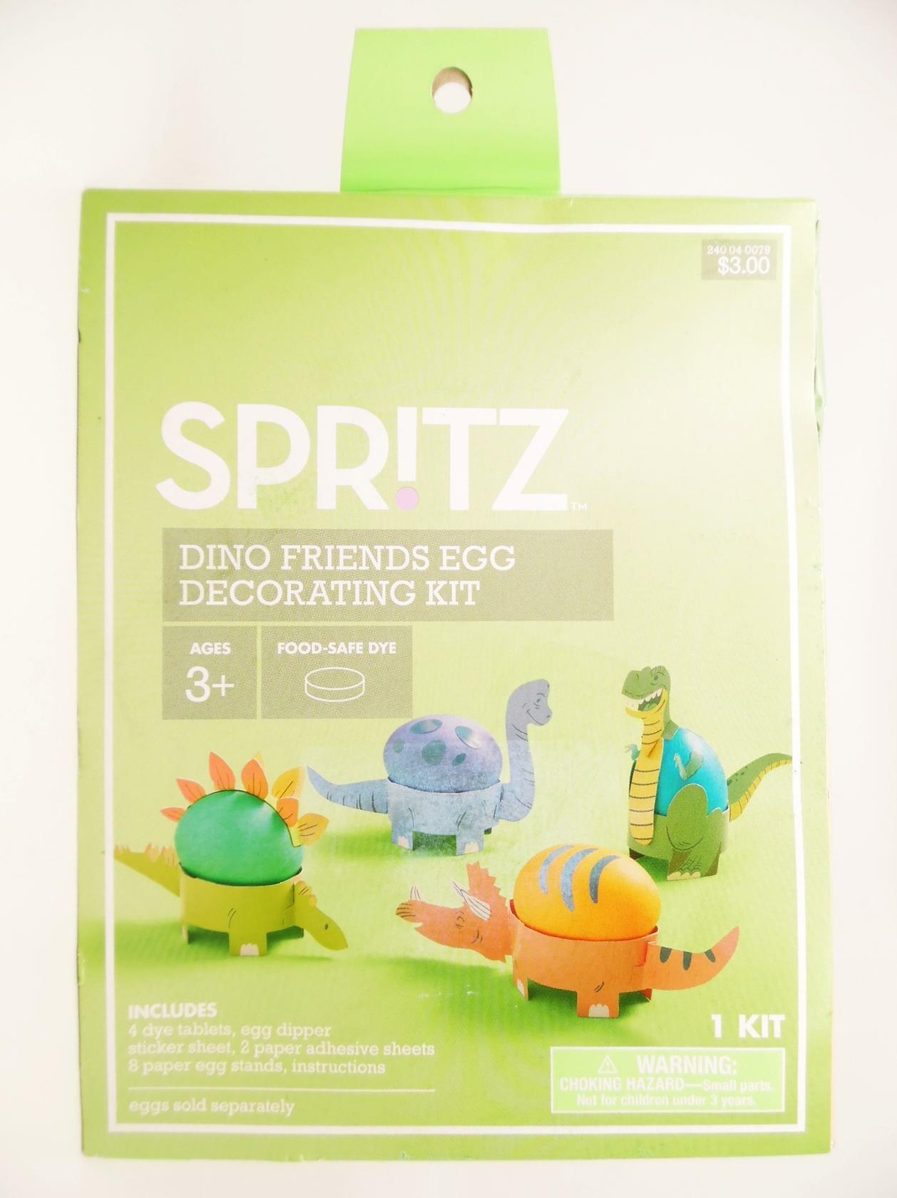 Spritz Dino Friends Easter Egg Decorating Kit with FoodSafe Dye for
