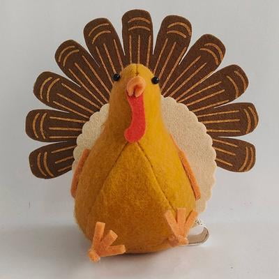Spritz Party Decor, Thanksgiving Felt Turkey, Brown