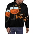 thumbnail image 1 of Spritz Time Men's Stand Collar Sweater Long Sleeve Clothing Loose Fit Sports Sweater, 1 of 8