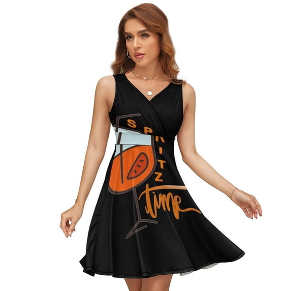 Spritz Time Sundress Sleeveless Dress Summer Women Clothes Dress for Women Dresses