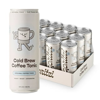Spritzi Original Sparkling Cold Brew Coffee Tonic, 115mg Caffeine, Fair Trade Coffee, 12 fl oz, 12 Pack