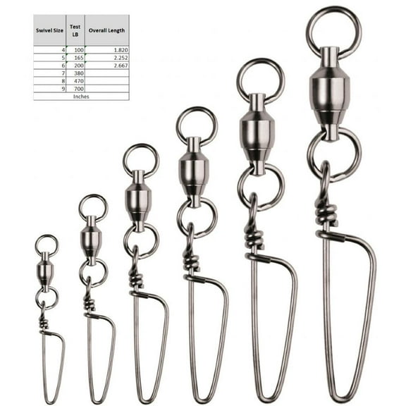 Spro Ball Bearing Swivel Coast Lock with 2 Welded Rings 2PK 8 Swivels