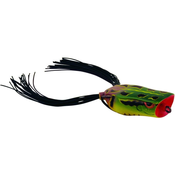 Spro Dean Rojas Baby Bronzeye Popper Frog 50, 2", 1/4 oz, Natural Green,Floating