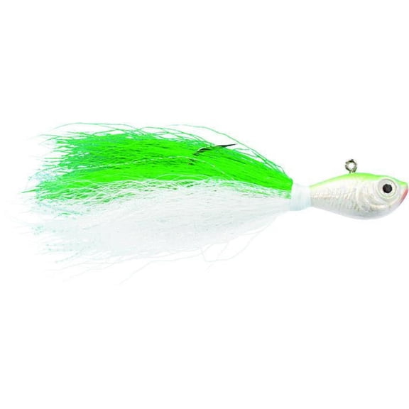 Spro Prime Bucktail Jig Chartreuse Green Fluke 1/4oz Lure SBTJC-1/4