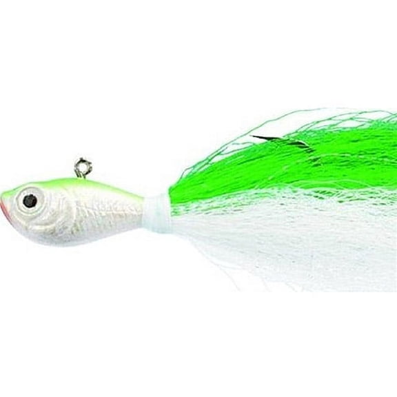 Spro Prime Bucktail Jig Chartreuse Green Fluke 6oz Lure SBTJC-6