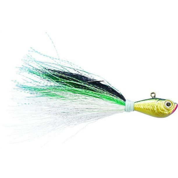 Spro Fishing Lure SBTJGS1/2 Prime Bucktail Jig 1/2 oz Green Shad