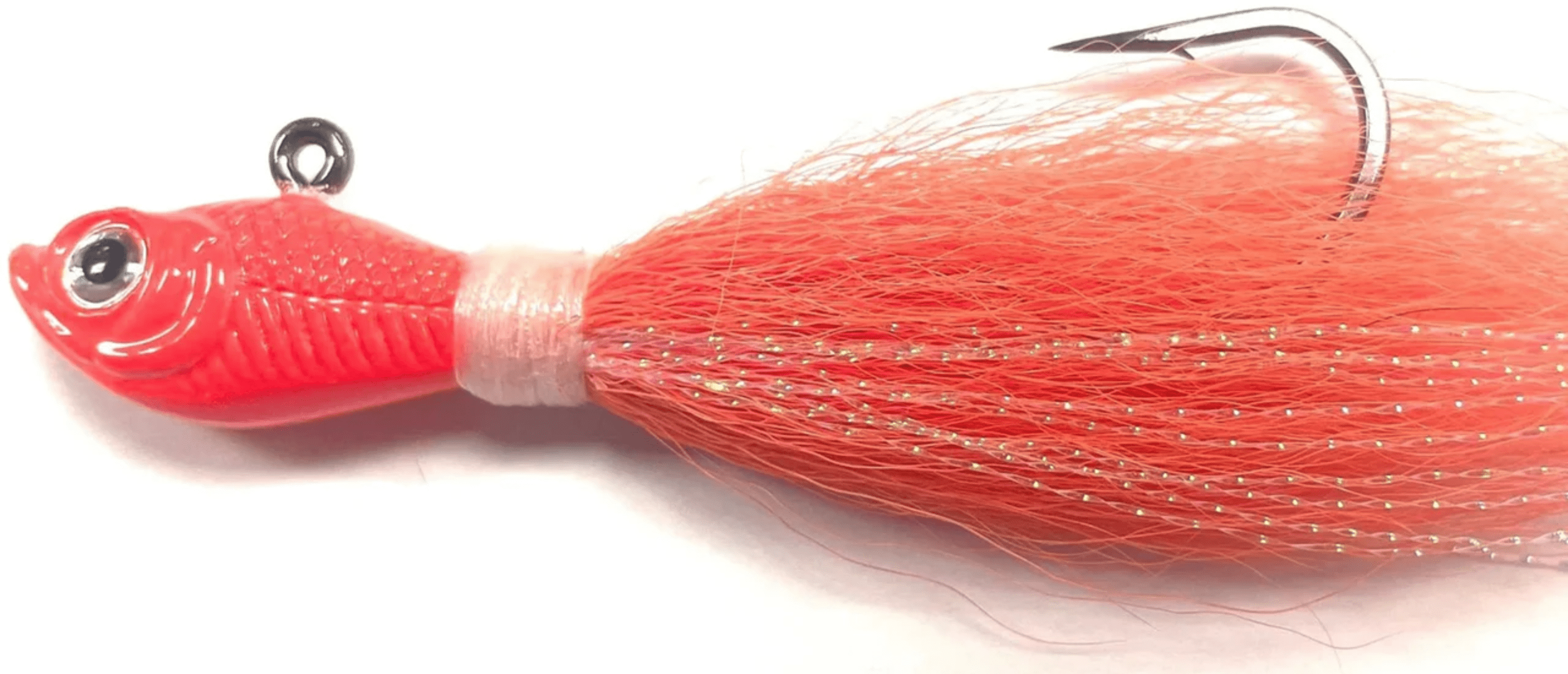 Spro Prime Bucktail Jig Salmon Pink Fluke 4oz Lure SBTJSP4