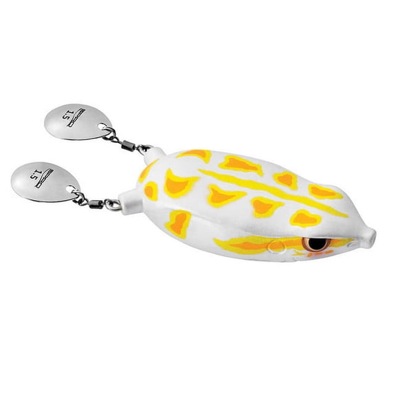 Spro SBEB65TRPW Bronzeye Blade 65 Tropical White 5/8oz 2.5" Frog Shape Lure