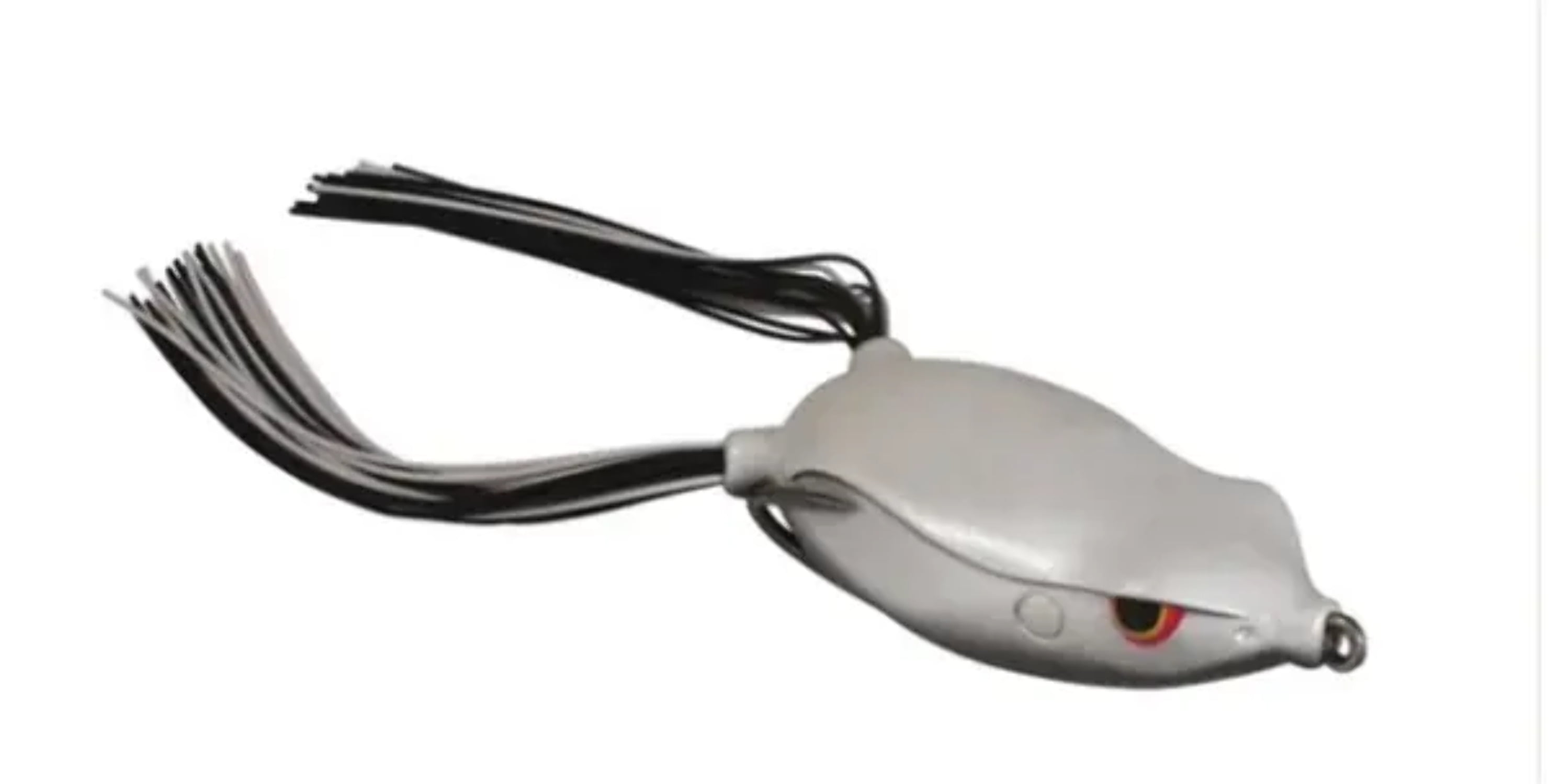 Spro SBEF65WHTB White/Black 5/8 oz Frog Soft Plastic Fishing