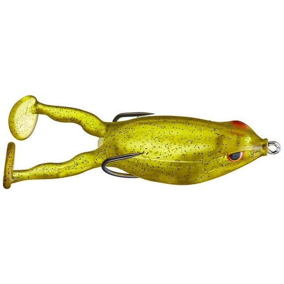 Spro SEFF65YLSP Flapping Frog 65 Yellow Sparkle 5/8oz Frog Shape Fishing Lure