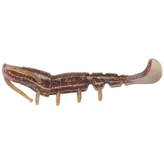 Spro SFTS3RGL Flutter Tail Shrimp 3" Root Beer Gold