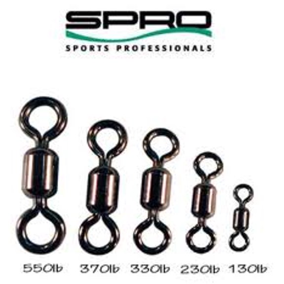 Spro SPSB-06-50 Black Size 6 Fishing Power Swivel