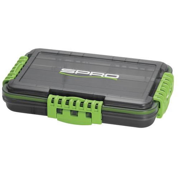 SPRO WP TACKLE BOX 3500 - 10X7.4X1.87IN - BLACK/GREEN