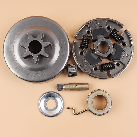 Sprocket Clutch Drum 3/8-7T Needle Bearing Kit for Stihl 017 018 021 023 025 MS170 MS180 MS210 MS230 MS250 Chainsaw with E-Clip Worm Gear Oil Pump