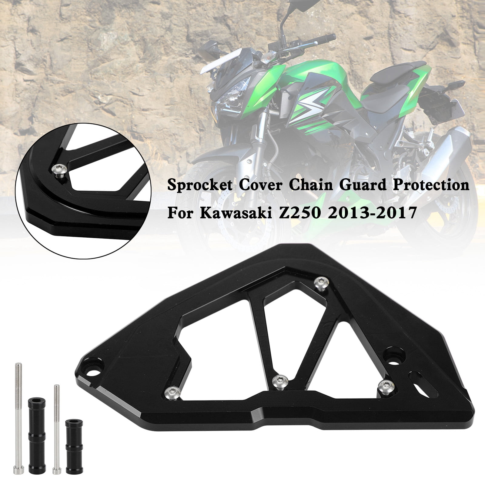Celox Black Drive Chain & Sprocket Kit For Kawasaki Ninja 300 EX300 ABS (2013-2017) - 520 Pitch 120 Links