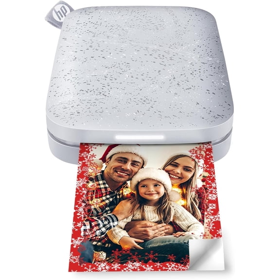 Sprocket Portable 2x3 Instant Photo Printer (Luna Pearl) Print Pictures on Zink Sticky-Backed Paper from Your iOS & Android Device.