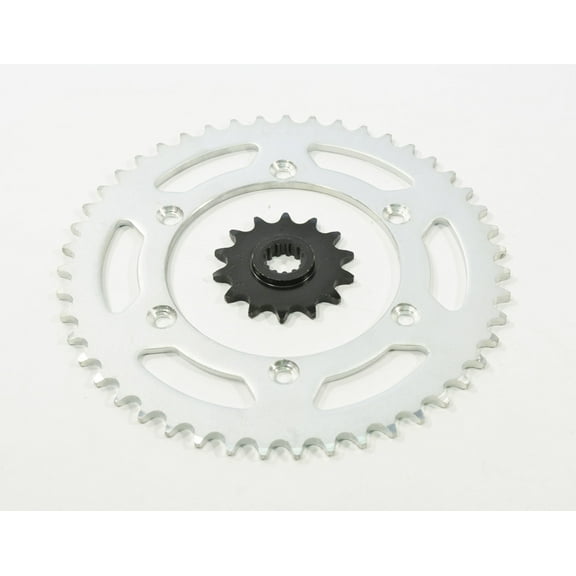 Sprocket set for Kawasaki KLX400 400 2003 14 Tooth Front & 47 Tooth Rear Silver