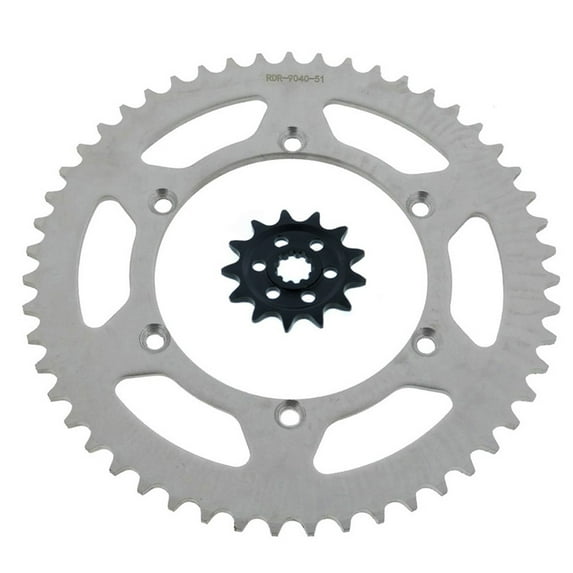 Sprocket set for Kawasaki KX250 F 250 2004 2005 13 Tooth Front & 51 Tooth Rear