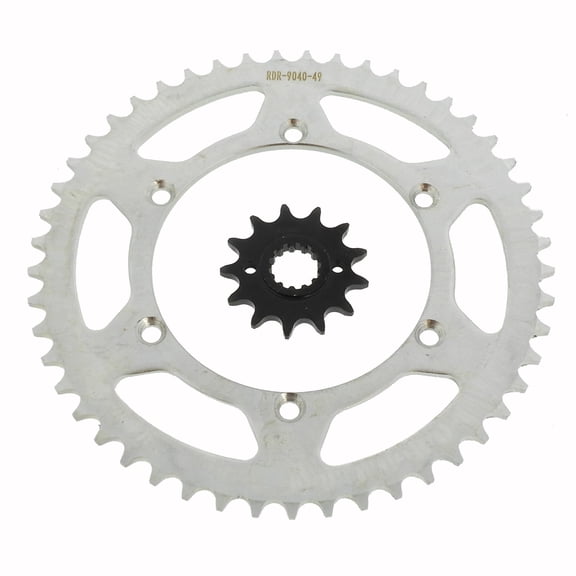 Sprockets for Kawasaki KLX250 SF 2009 2010 Front 13T and Rear 49T Sprocket