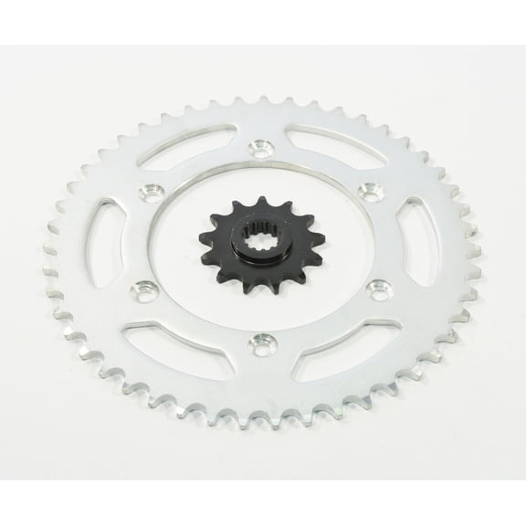 Sprockets for Kawasaki KLX400 400 2003 13 Tooth Front & 47 Tooth Rear Silver