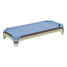 Sprogs Deluxe Heavy Duty Stackable Daycare Naptime Cots with Easy Lift Corners Toddler 40 L 6 Pack Blue Walmart