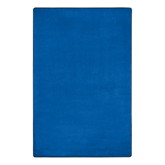 Sprogs Heavy-Duty Royal Blue Solid Color Rug Rectangle 7' 6" Wide x 12' Long