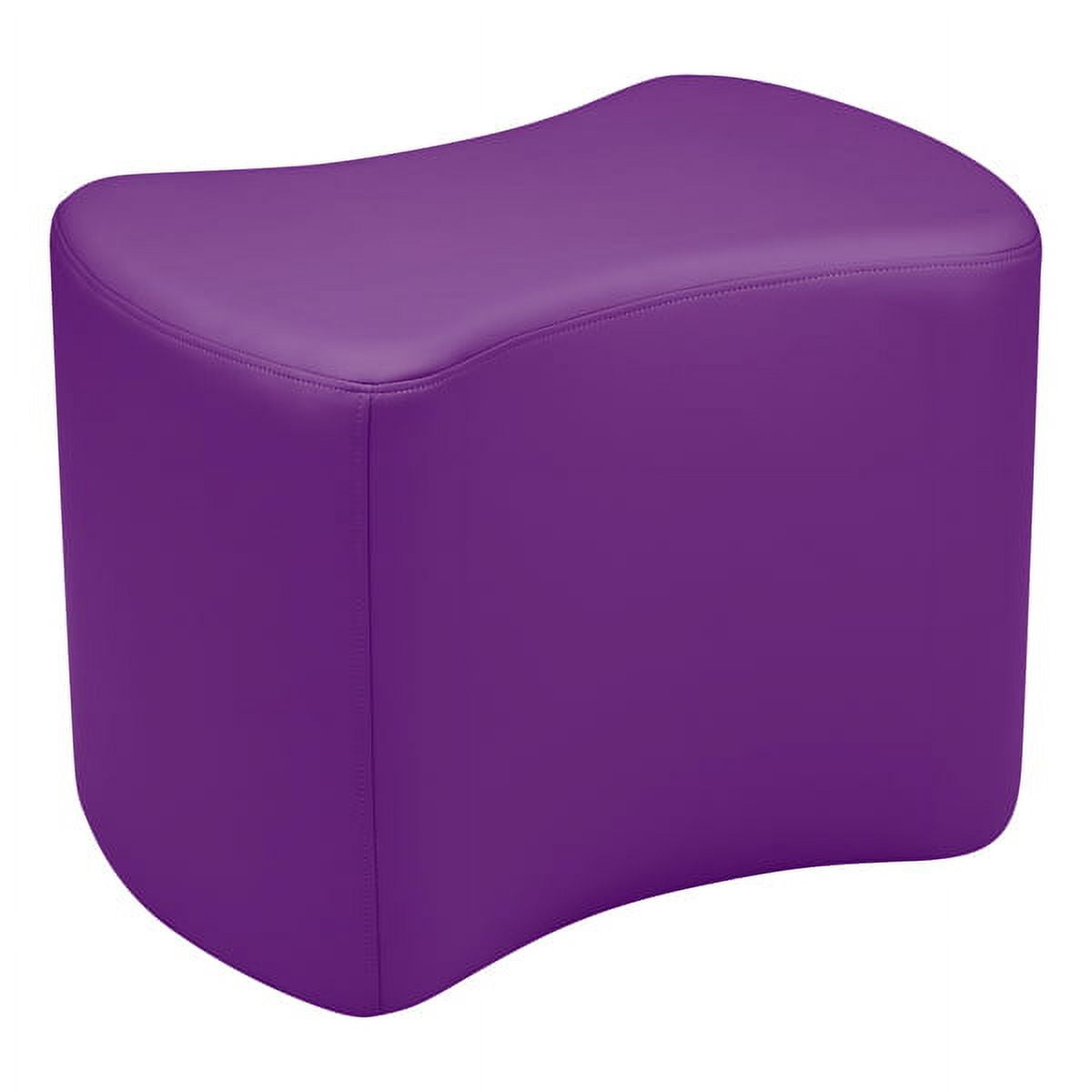 Sprogs Shapes Vinyl Soft Seating - Rectangle (18" H) - Purple