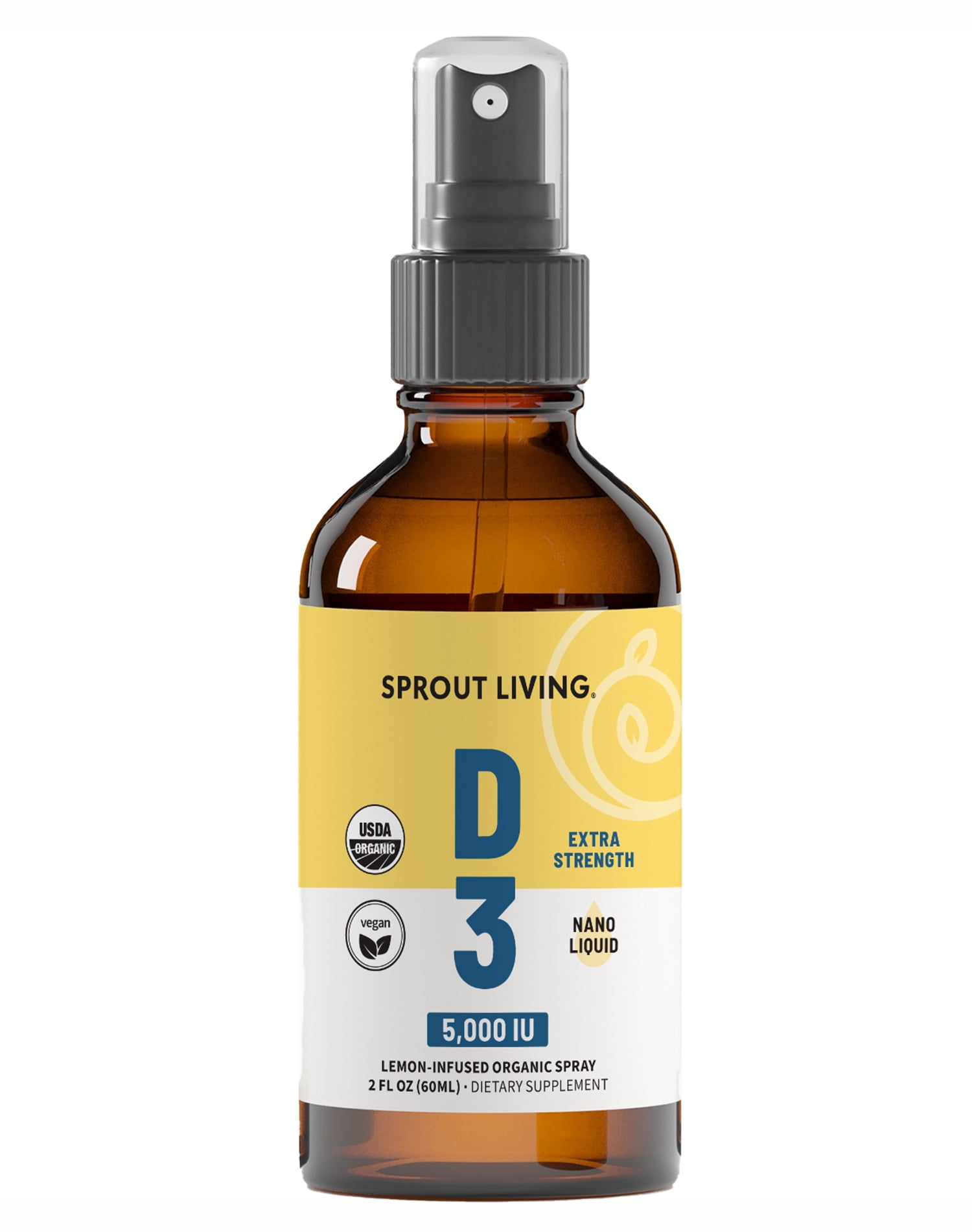 Sprout Living Organic Vitamin Spray : D3 - 2 oz