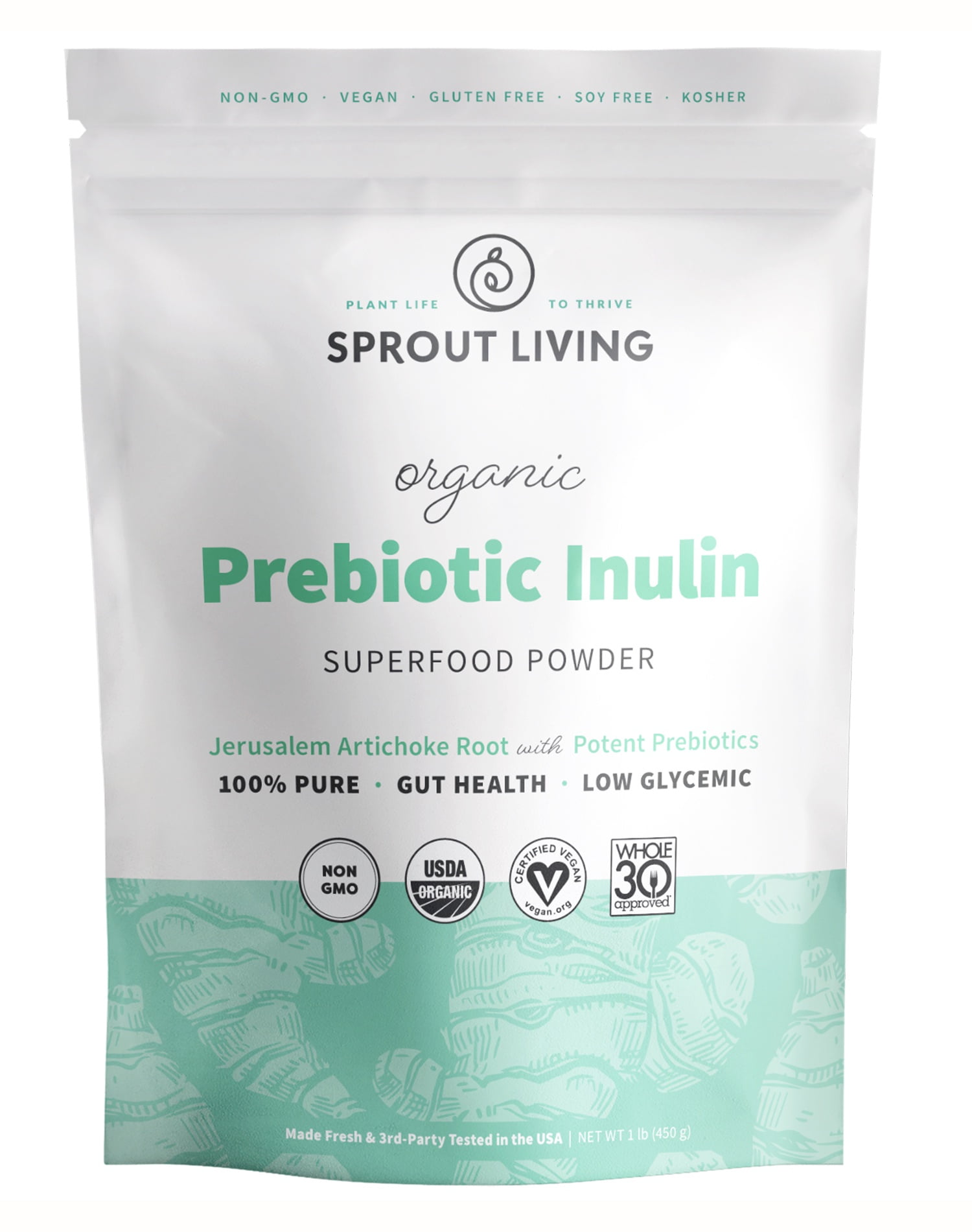 Sprout Living Prebiotic Inulin FIber Powder (Jerusalem Artichoke)