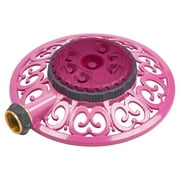 Sprout Metal 8-Pattern Stationary Sprinkler in Raspberry Red