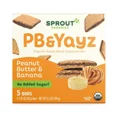 Sprout Organic Baby Food PB & Yaz Toddler Snack Bars Peanut Butter