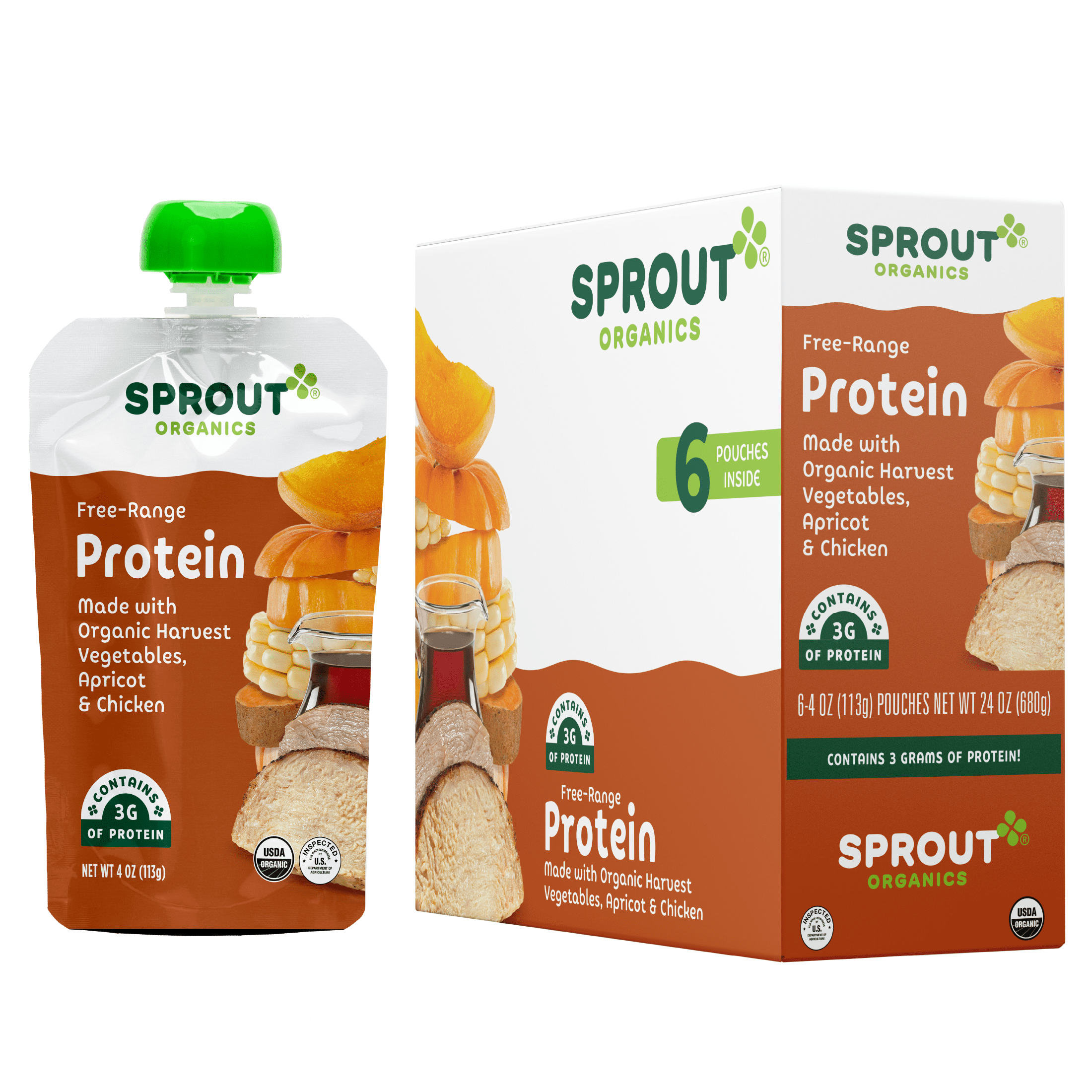 Sprout Organics Stage 3 Baby Food Organic Vegetables Apricot