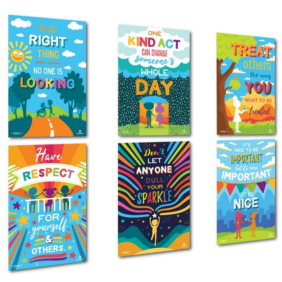 Sproutbrite Classroom Kindness Posters for Decorations - Inspiration Growth Mindset and Empathy for Teacher and Students?