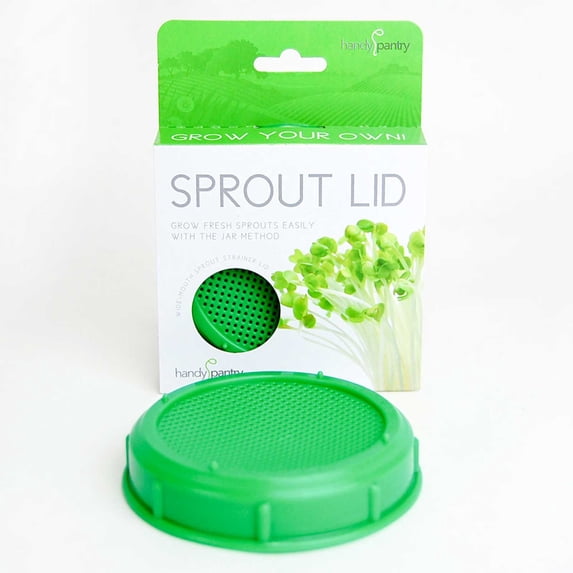 Sprouting Jar Strainer Lid - Fits Wide Mouth Jars - For Growing Sprouts & Other Uses - Sprouter Cap