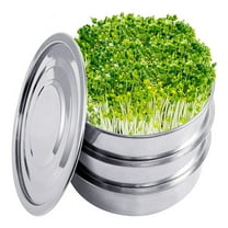 Sprouting Tray Kit Stainless Steel Soil-Free Cultivation Germination Tray