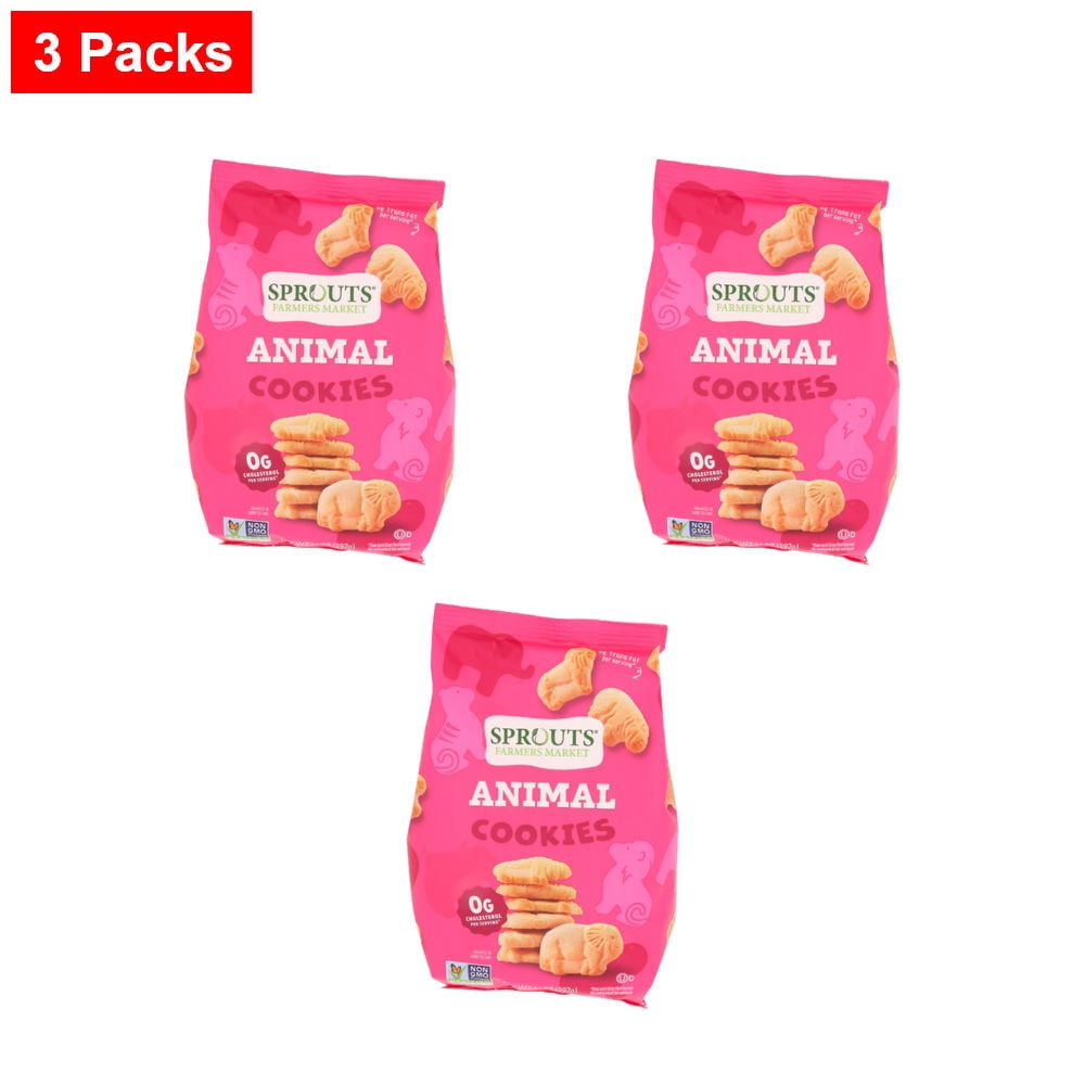 Sprouts Animal Cookies - 14 oz - 3 Packs