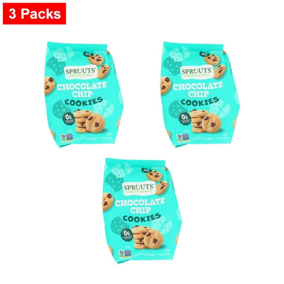 Sprouts Bite Size Chocolate Chip Cookies - 12 oz - 3 Packs