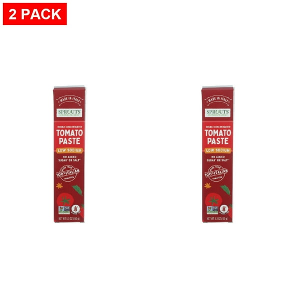 Sprouts Concentrated Tomato Paste 5.3 oz (Pack of 2)